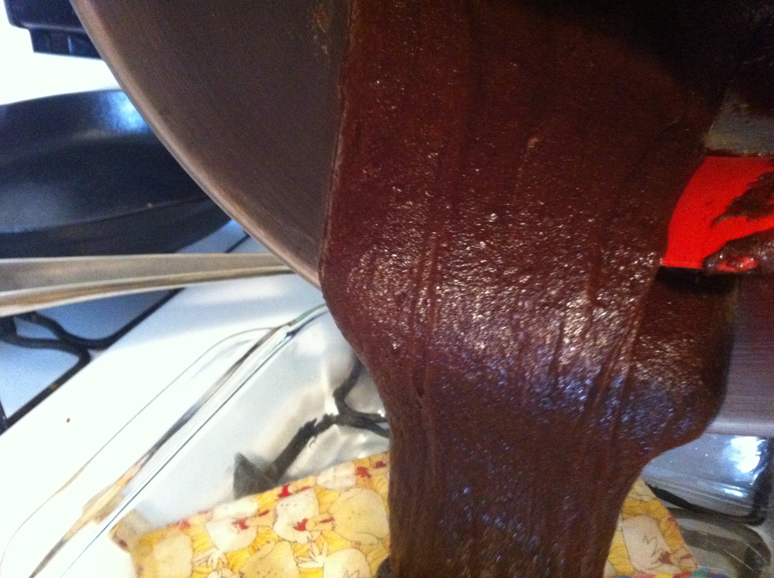 Yes, my potholder has chickens on it