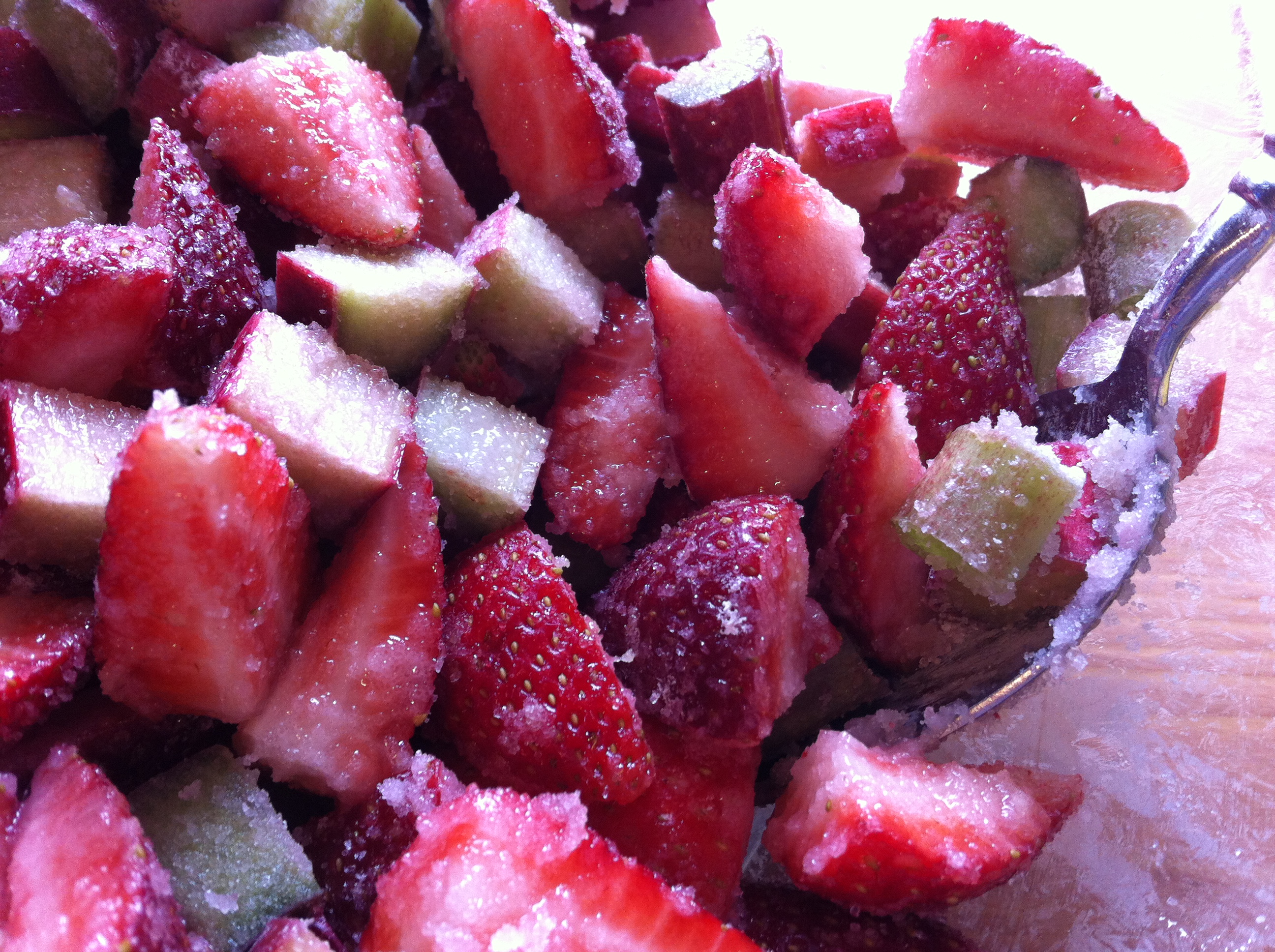 Strawberry and rhubarb