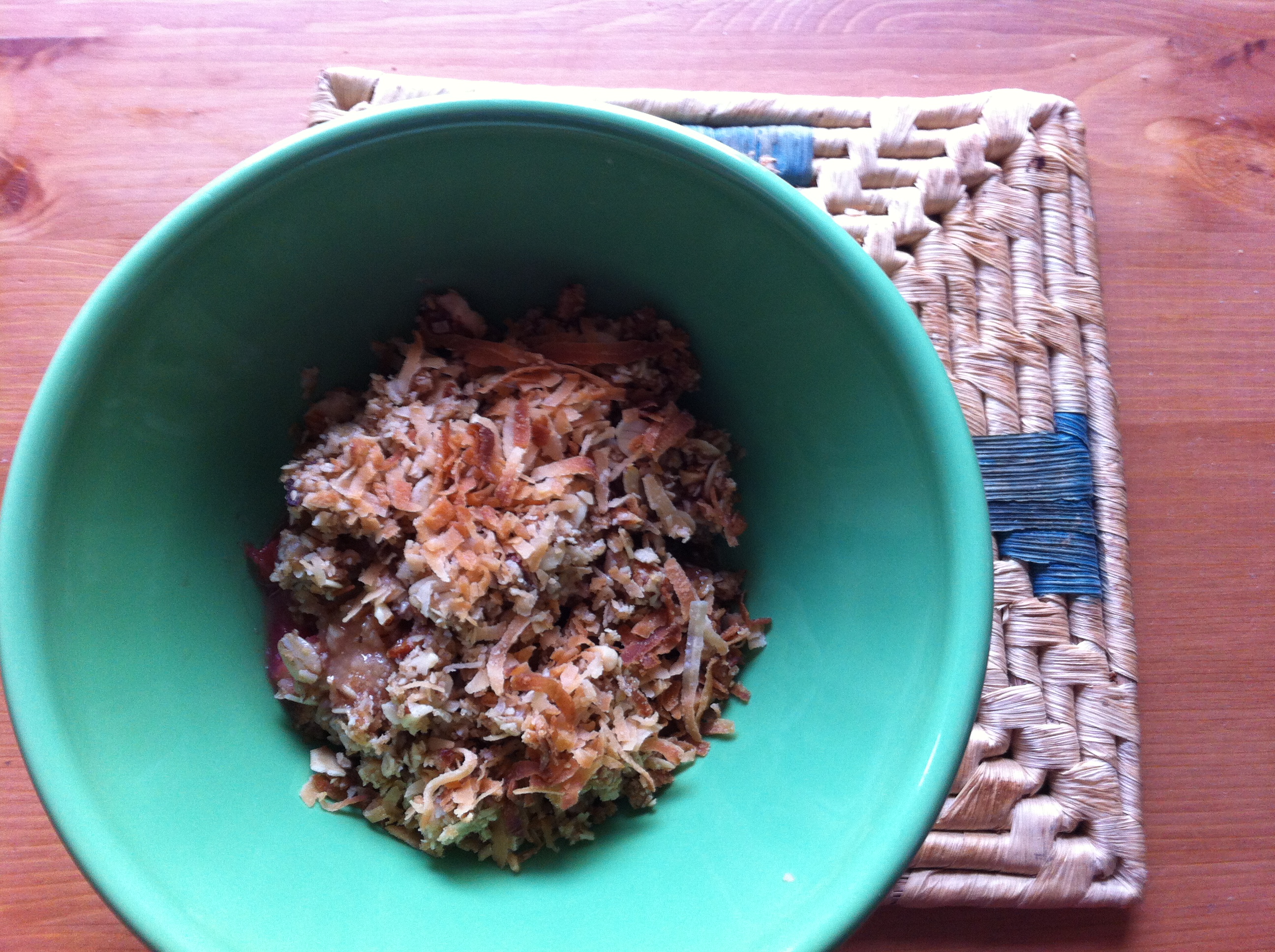 Strawberry rhubarb crisp