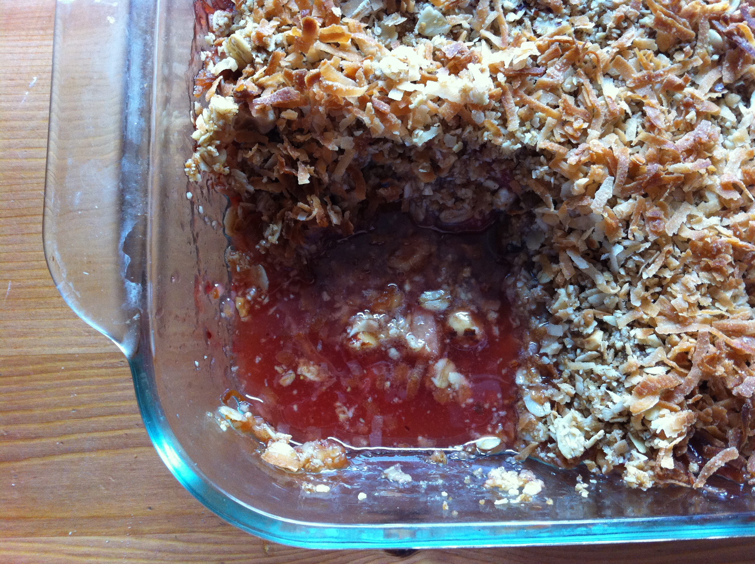 Strawberry rhubarb crisp