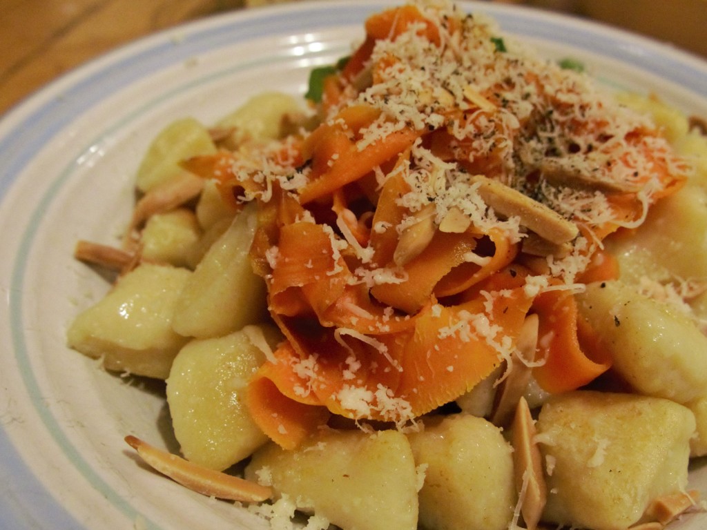 Parmesan gnocchi with shaved carrots and basil | fchem101.myerspdx.net