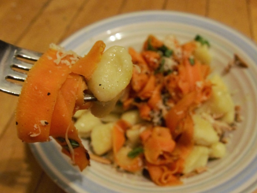 Parmesan gnocchi with shaved carrots and basil | fchem101.myerspdx.net