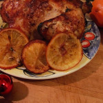 Orange-mustard roast chicken