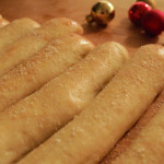 Soft garlic breadsticks
