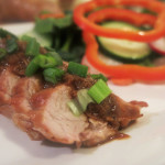 Pork tenderloin with ginger pan sauce