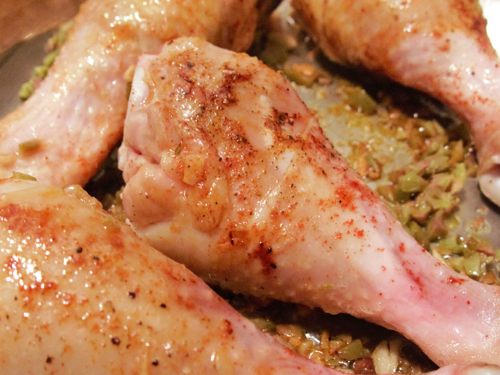 Braised chicken drumsticks with smoked paprika and green olives | fchem101.myerspdx.net