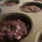 Red wine chocolate cupcakes with whipped ricotta
